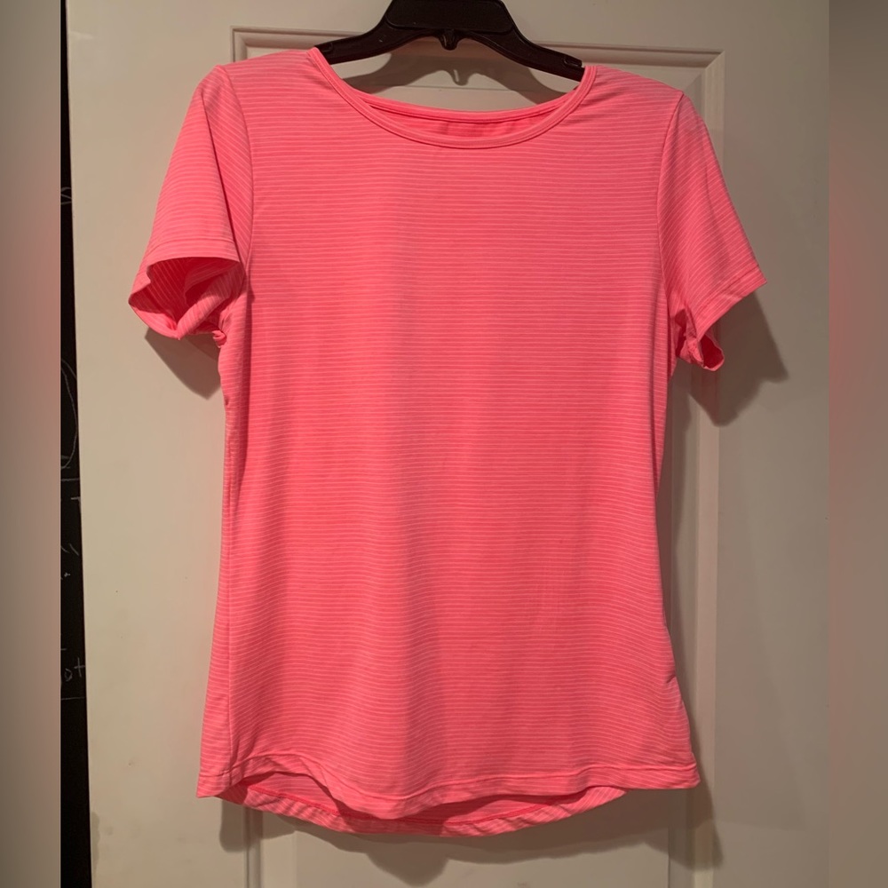 Zyia Flamingo stripe tshirt